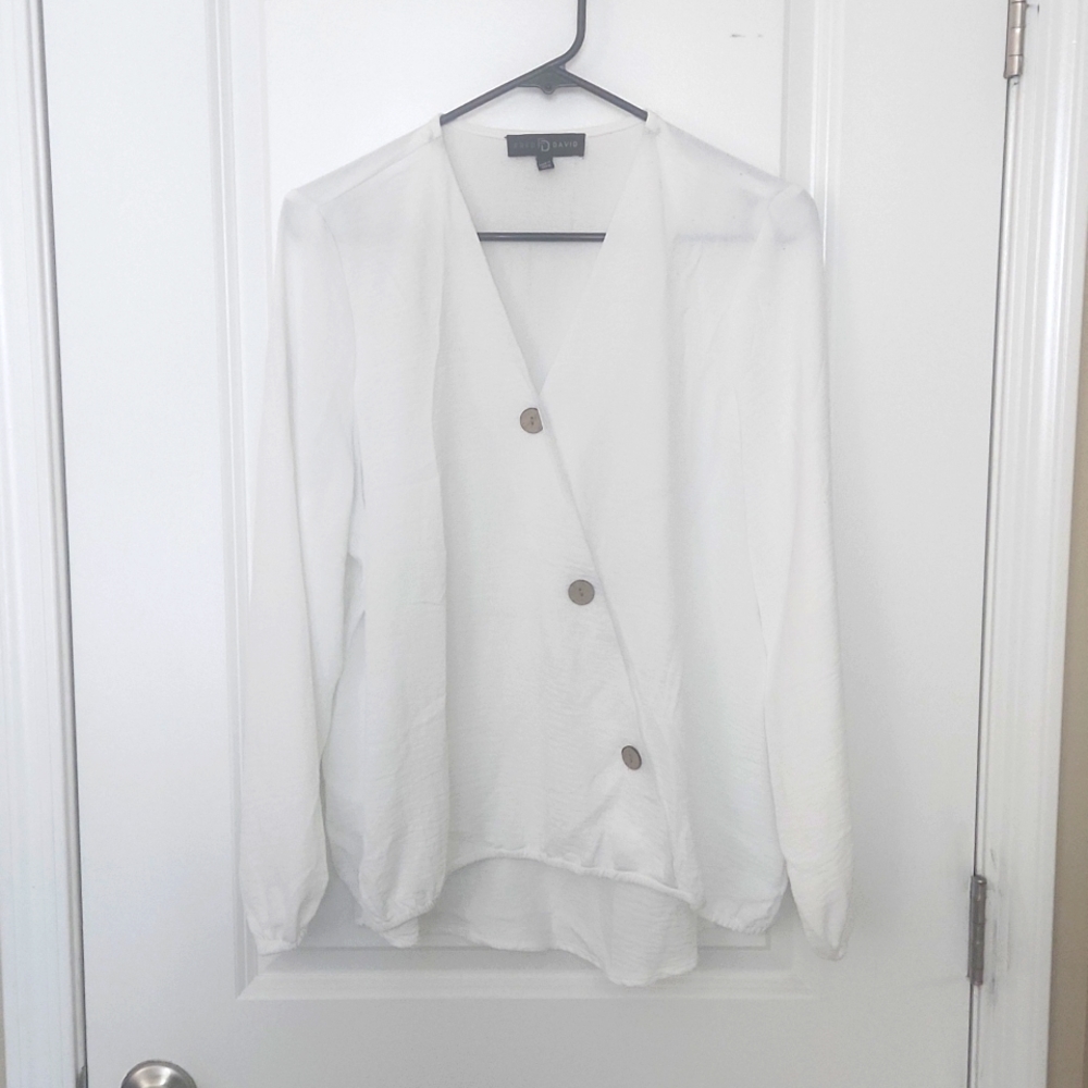 Cream Colored Blouse Loose Fitting